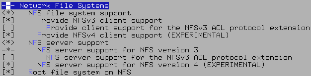 NFS kernel support